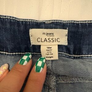 Maurices Classic Straight Leg Jeans in Medium Blue
